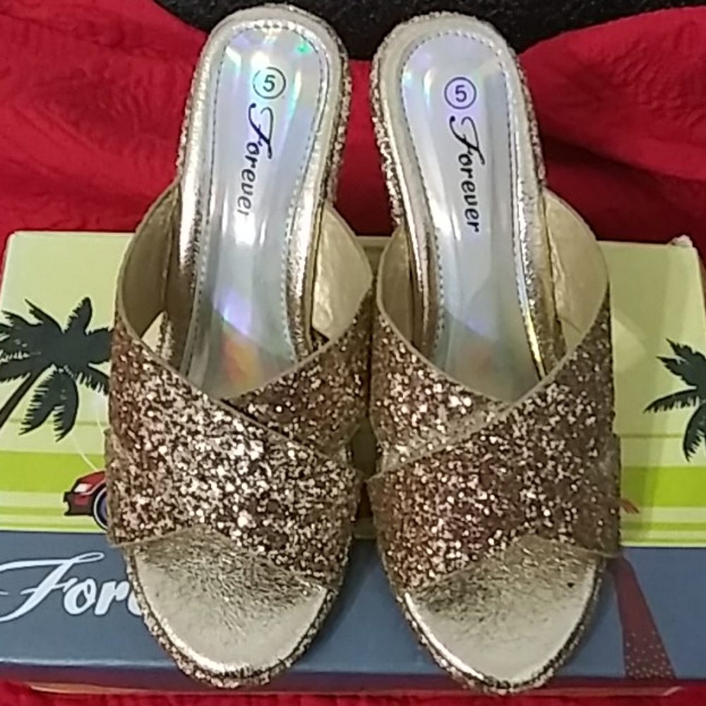 Bling Gold shoes